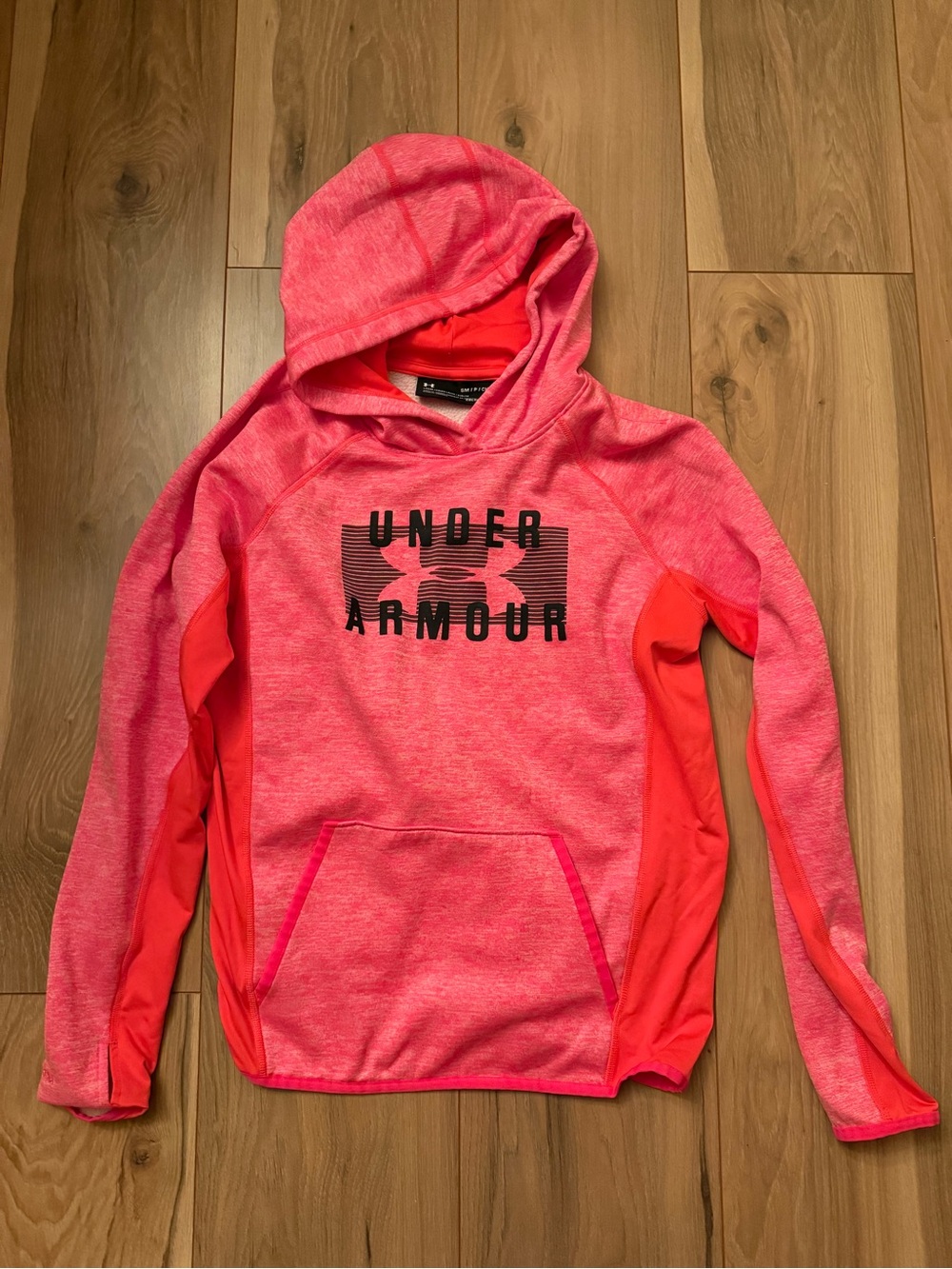 Under Armour Pink & Coral Girls' Pullover Hoodie
